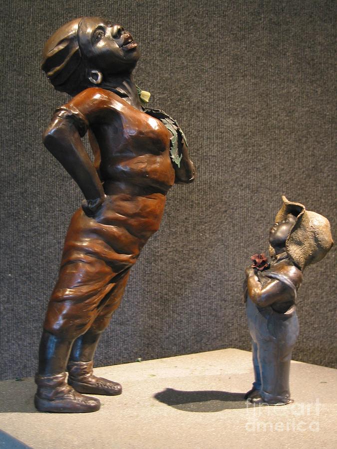 Figurative Sculpture - Every Day is Mothers Day by Tomi LaPierre
