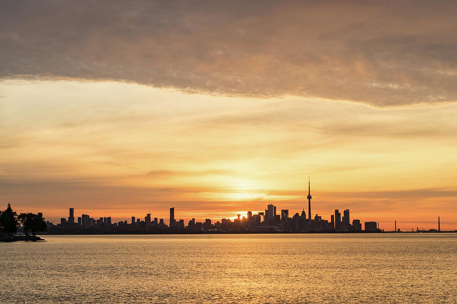 Every Morning Is Different - Toronto First Sunrays In Cyber Yellow Photograph