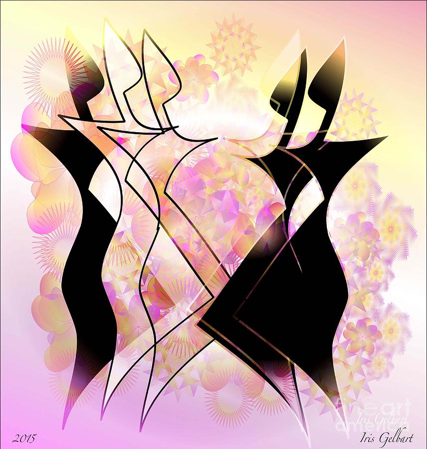 Music Digital Art - Everybody Dance 3 by Iris Gelbart
