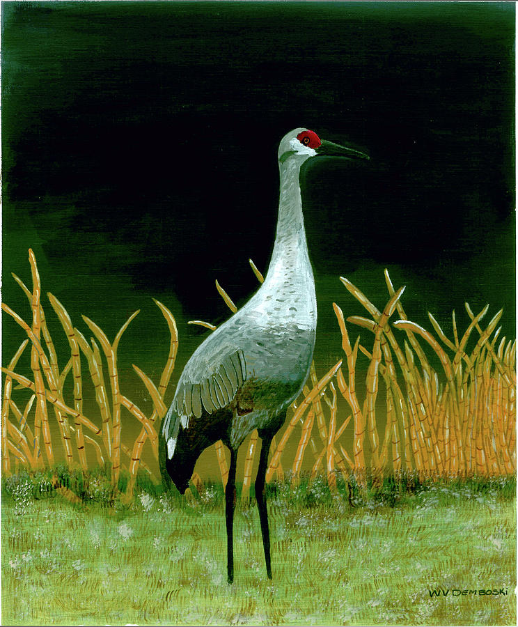 Crane Painting - Everybody Loves Me by William Demboski