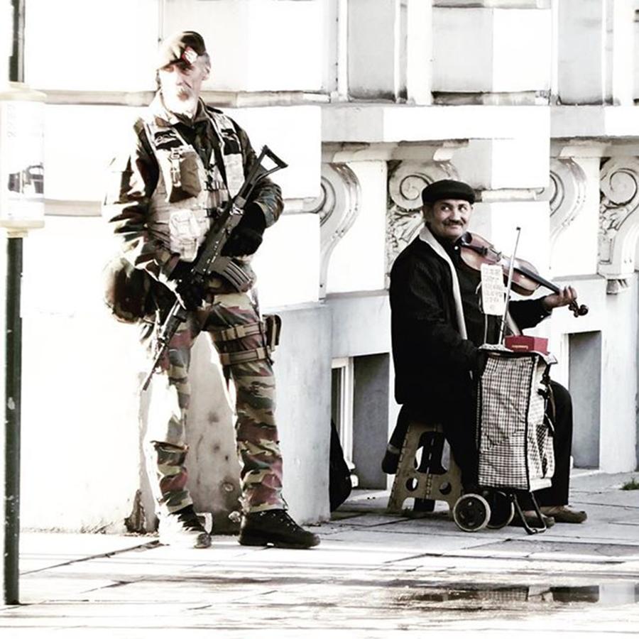 Musician Photograph - Everyday Life Is Different, Brussels by Neodrax M W