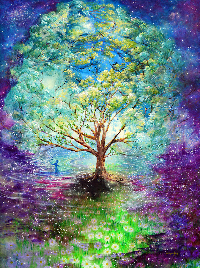 Everything Is An Opportunity to Practice New Beginnings  Painting by Ashleigh Dyan Bayer