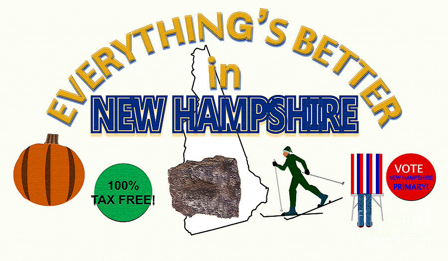 Everythings Better in New Hampshire Digital Art by Pharris Art
