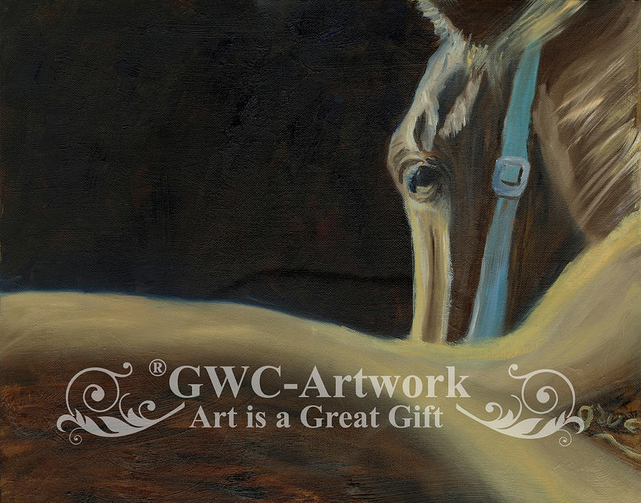 Horse Painting - Evil Eye by Gloria Condon