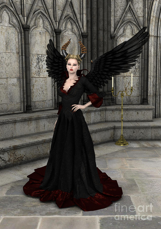 Queen Digital Art - Evil Queen by Design Windmill
