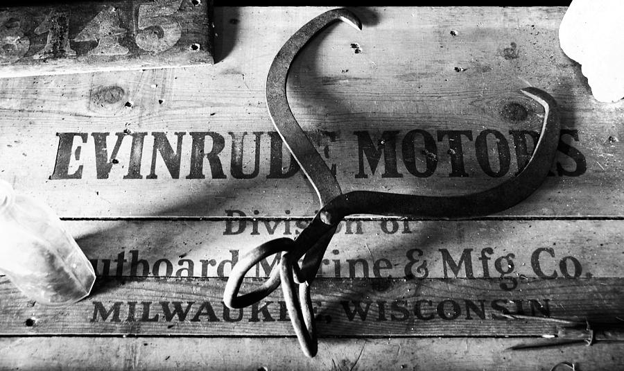 Evinrude Motors crate circa 1940s Photograph by David Lee Thompson