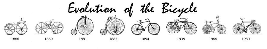 Evolution of the Bicycle Photograph by Bill Cannon | Pixels