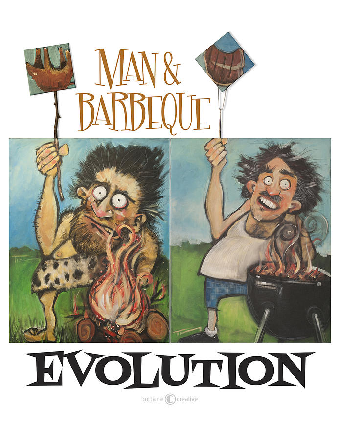 Evolution poster Painting by Tim Nyberg