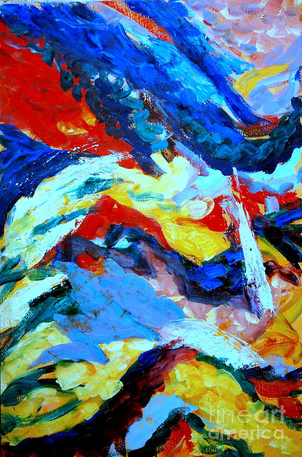 Abstract Painting - Evolving by Jane Gatward