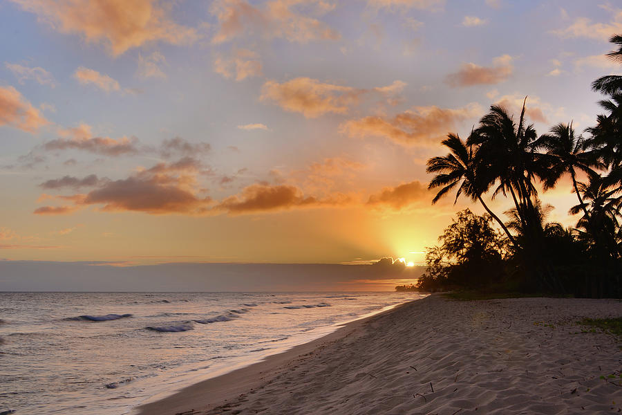 Beach Photograph - Ewa Beach Sunset - Oahu Hawaii by Brian Harig