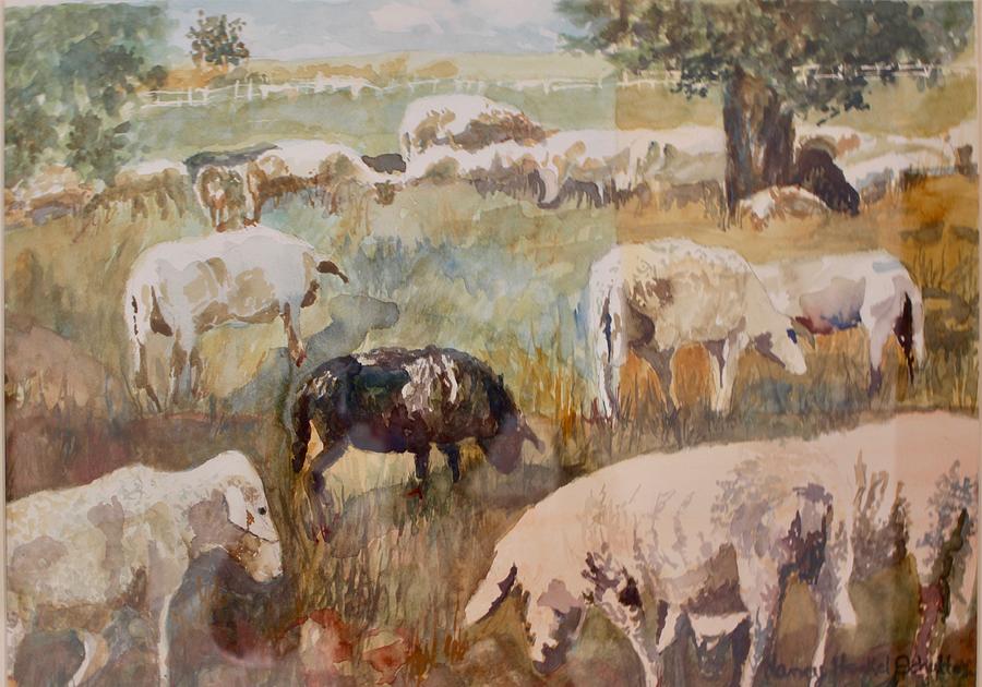 Ewe Are Mine Painting by Nancy Henkel Schulte