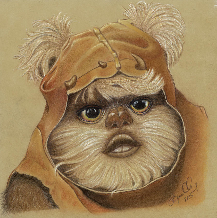 Ewok Drawing by Lena DeGregory