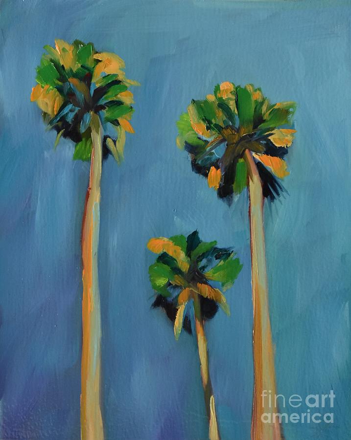 Exaggerated Palms Painting by Denise Ogier