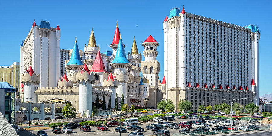 Las Vegas Photograph - Excalibur Casino From the North 2 to 1 Ratio by Aloha Art