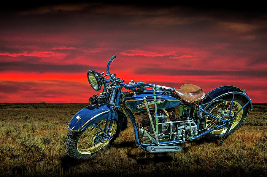 Excelsior Henderson Motorcycle Photograph by Randall Nyhof