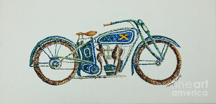 Excelsior Motorcycle Painting