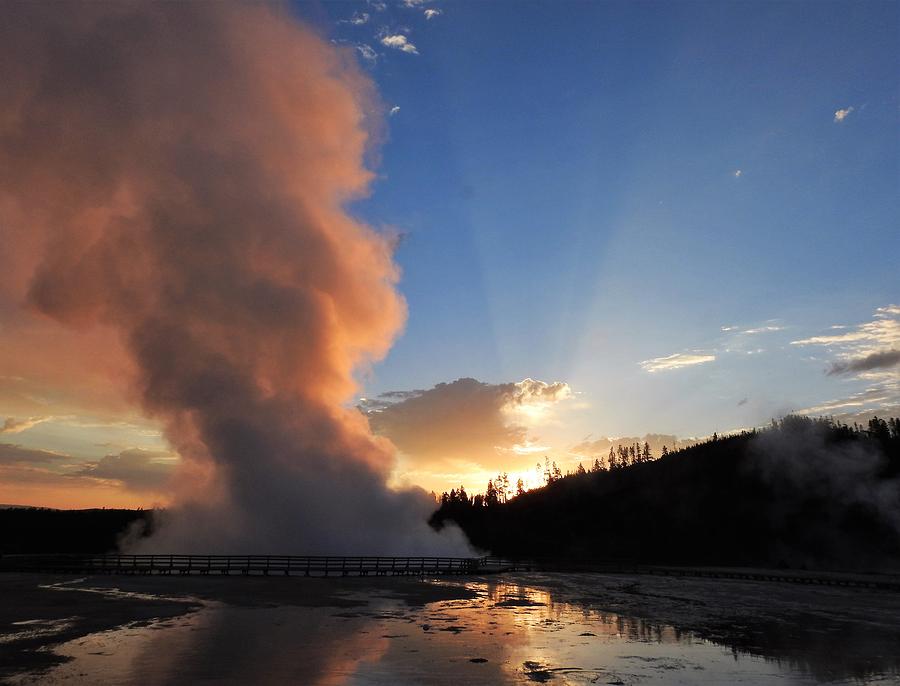 Yellowstone National Park Photograph - Excelsior  by Nicole Belvill