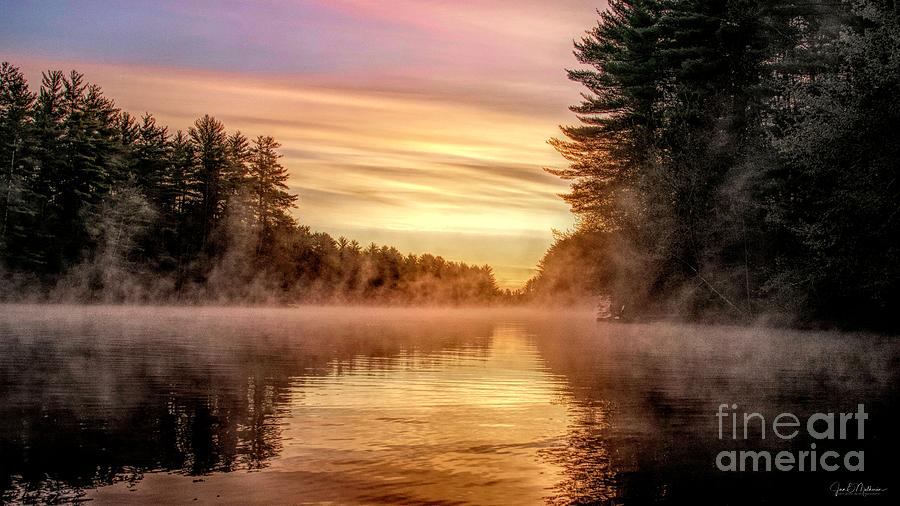 Exceptional Sunrise on the Androscoggin Photograph by Jan Mulherin