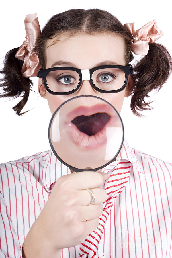 Excited Nerd Girl With A Big Idea Photograph By Jorgo Photography 8680