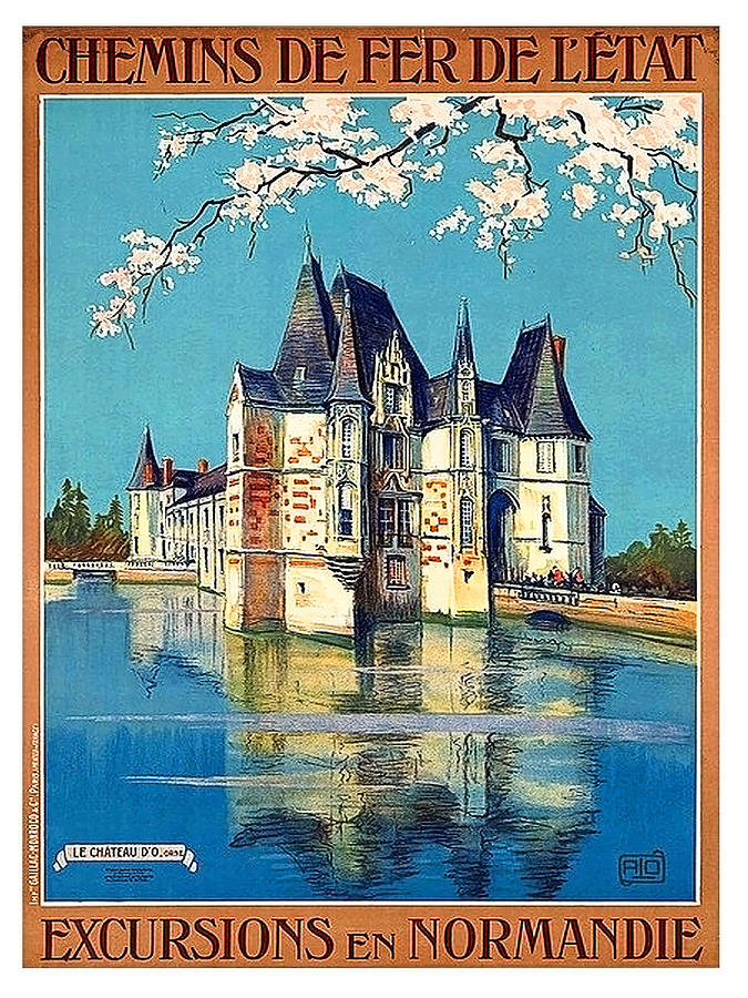 Excursions to Normandy by state railway, travel Poster Painting by Long Shot