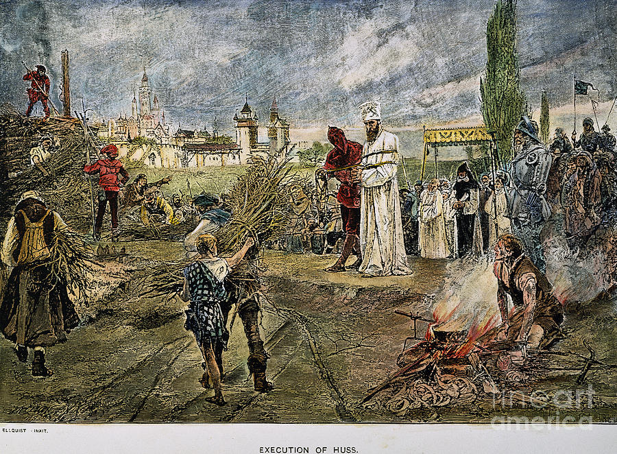 Execution Of Jan Hus, 1415 Photograph by Granger