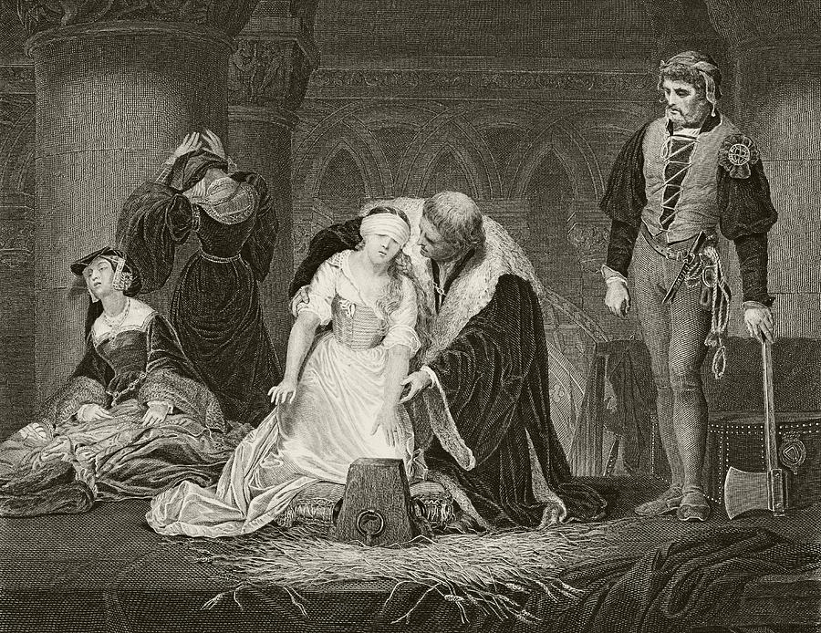 Execution Of Lady Jane Grey 12 February Drawing by Vintage Design Pics