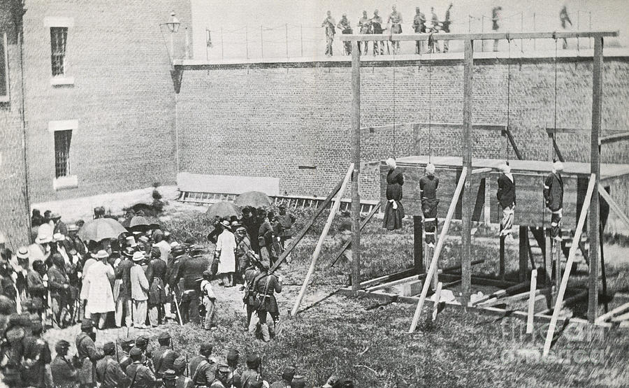 Execution Of The Booth Conspirators Photograph by Photo Researchers