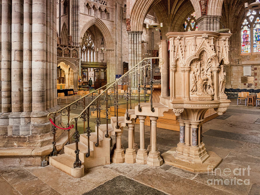 Martyr's Photograph - Exeter Cathedral by Colin and Linda McKie