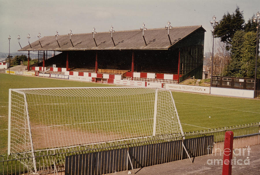 Exeter City - St. James Park - Grandstand 2 - 1970s Photograph by Legendary Football Grounds