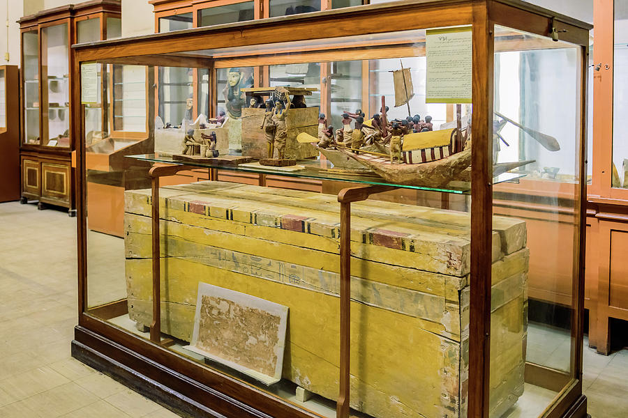 Tutankhamen Exhibit The Egyptian Museum Of Antiquities Cairo Egypt Photograph By Jon