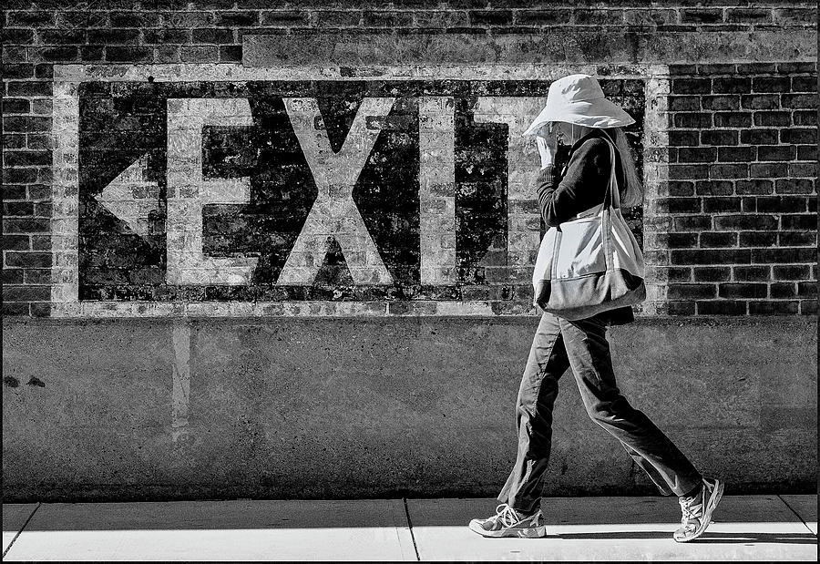 Exit BW Photograph by Rick Mosher