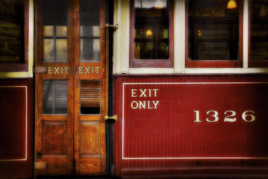 Exit Photograph by Jerry Golab