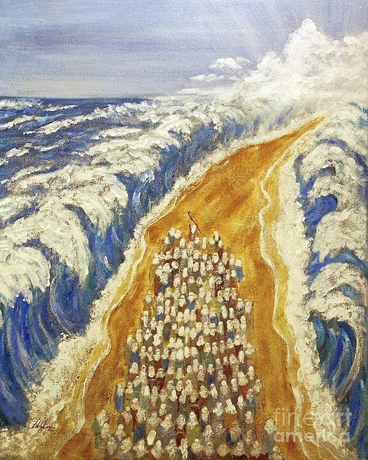 Moses Painting - Exodus by Cheryl Rose