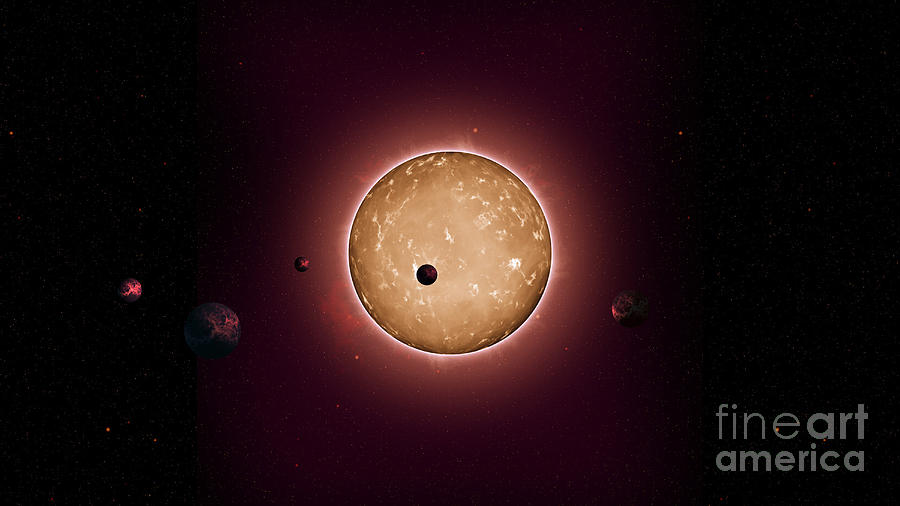 Exoplanet Kepler-444 Planetary System Photograph by Science Source