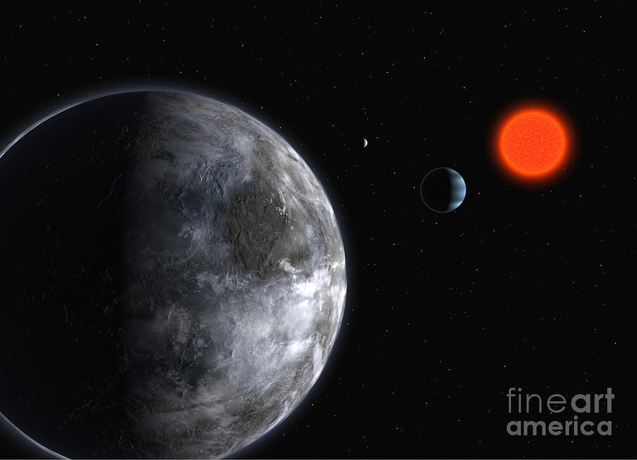 Exoplanets, Gliese 581 Planetary System Photograph by European Southern Observatory
