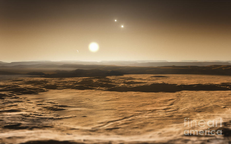 Exoplanets, Gliese 667c Planetary System Photograph by ESO/Martin Kornmesser