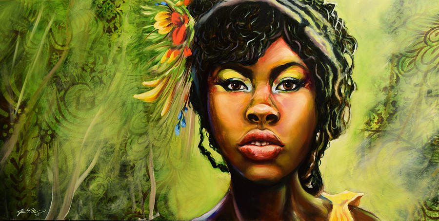 Portrait Painting - Exotic and Exciting by Jake Morris