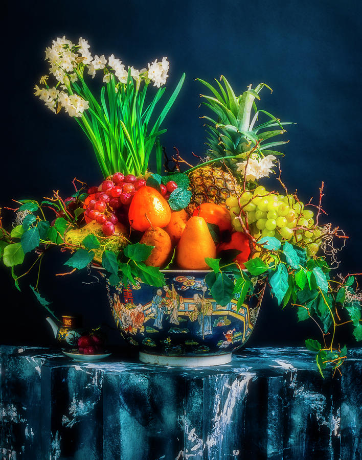 Exotic Bowl Of Fruit Photograph by Garry Gay
