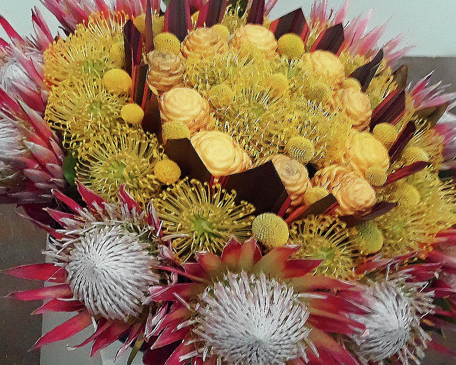 Exotic Flowers Bouquet Digital Art