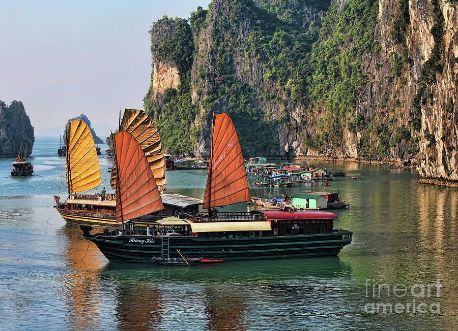 Exotic Sailing Vietnam  Photograph by Chuck Kuhn