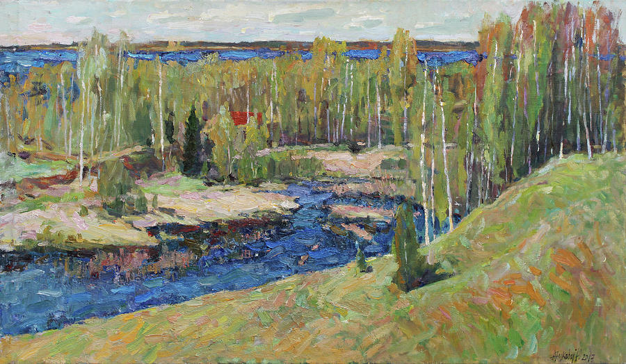 Expanse of May Painting by Juliya Zhukova
