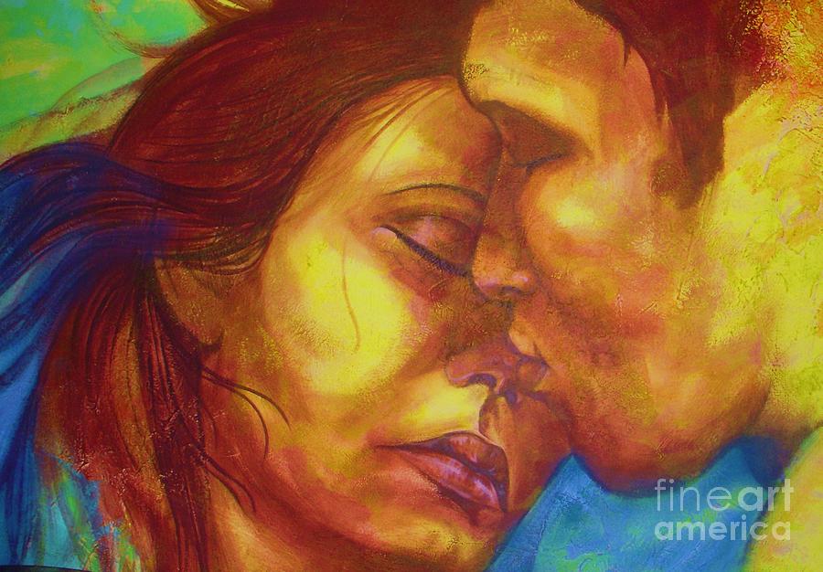 Expected Kisses Pyrography by Vesna Antic