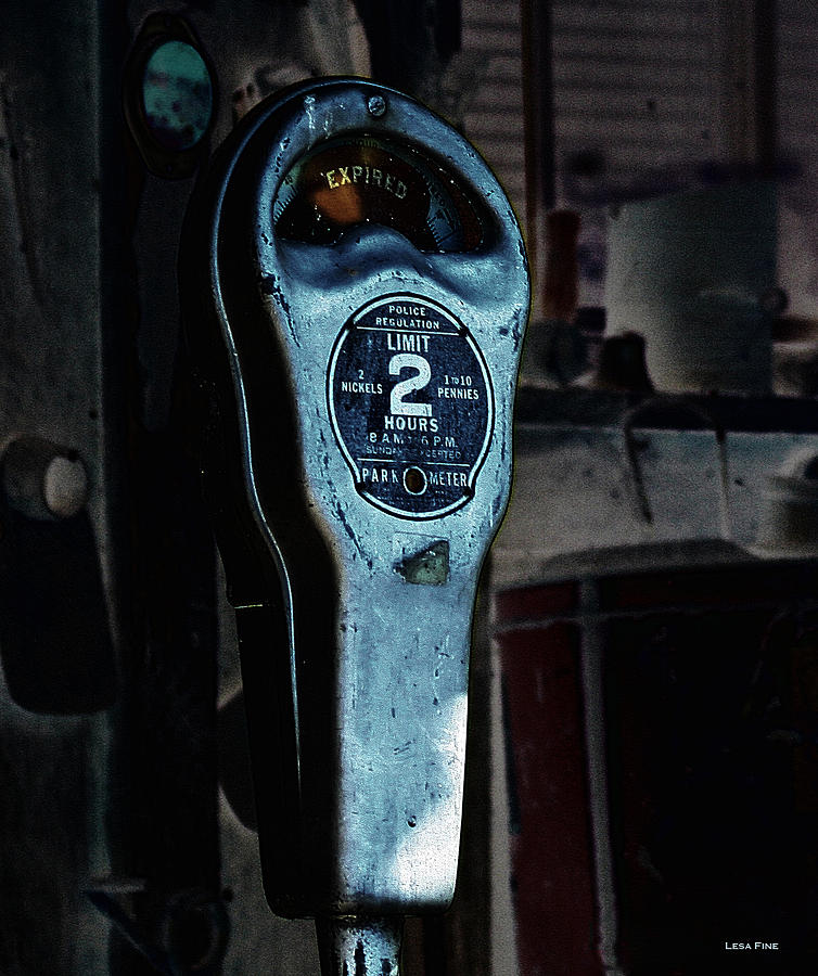 Expired Vintage Parking Meter Photograph by Lesa Fine