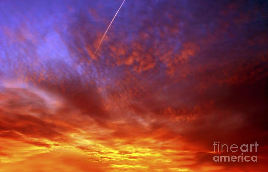 Sunset Photograph - Exploded Sky by Michal Boubin