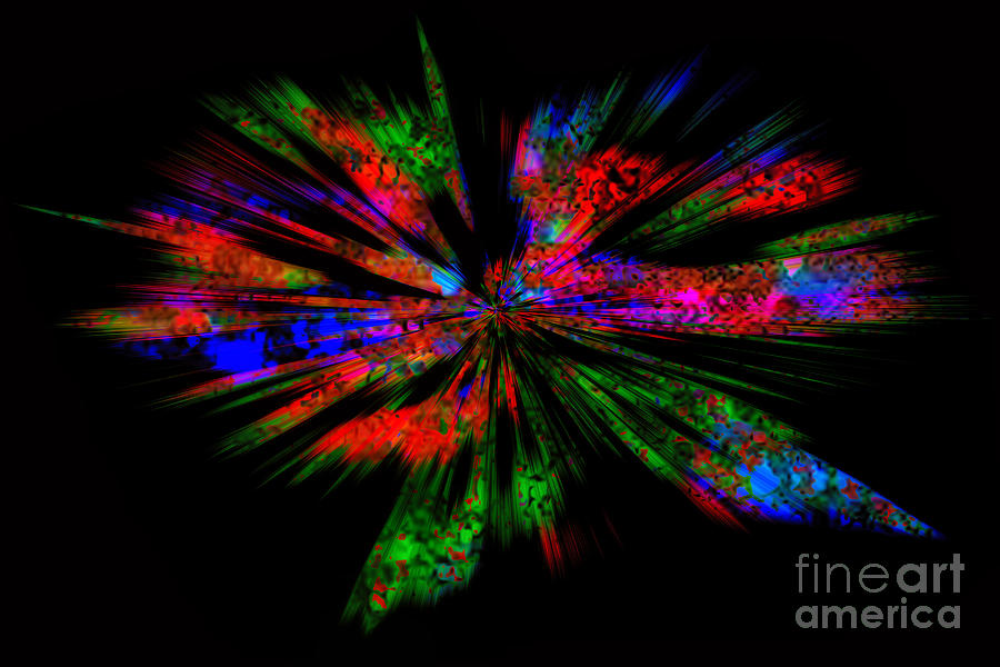 Exploding colors Photograph by Geraldine DeBoer