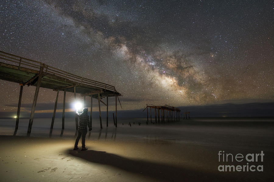 Exploring Frisco Pier at Night  Photograph by Michael Ver Sprill