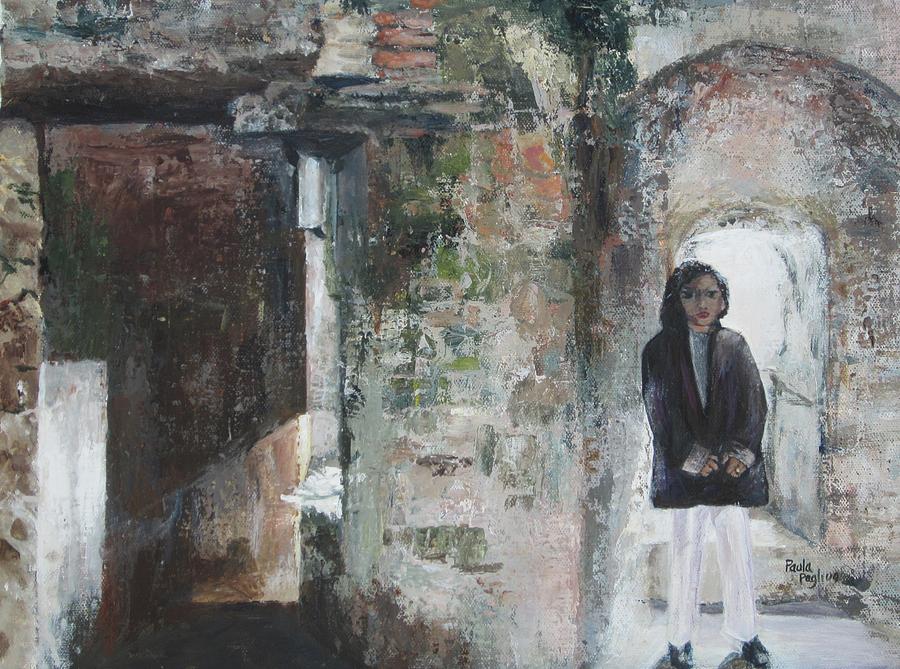 Exploring The Ruins Painting by Paula Pagliughi