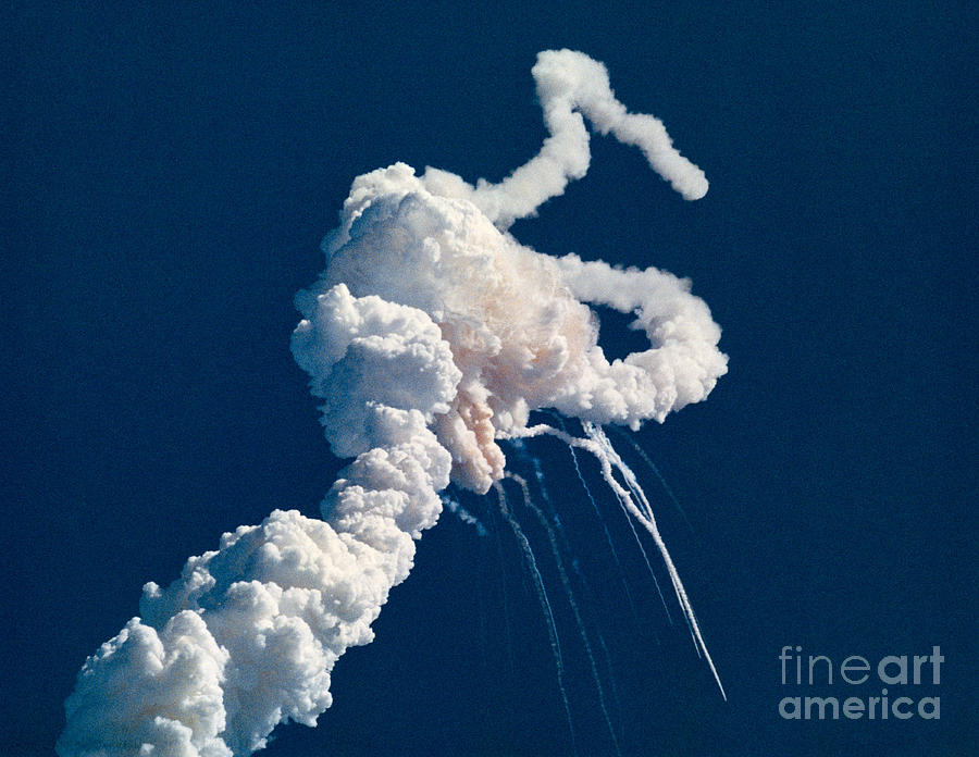 Explosion Of The Space Shuttle Photograph by NASA  Science Source