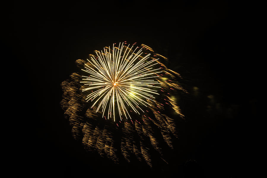 Explosive Fireworks Photograph by Debra Martz