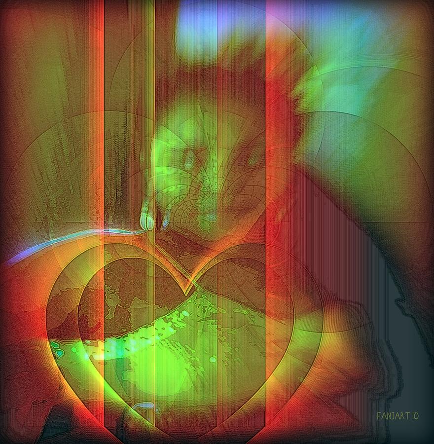 Exposed Nature of the Heart Digital Art by Fania Simon